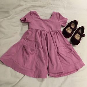 Remie Girl Pocket dress in Orchid
